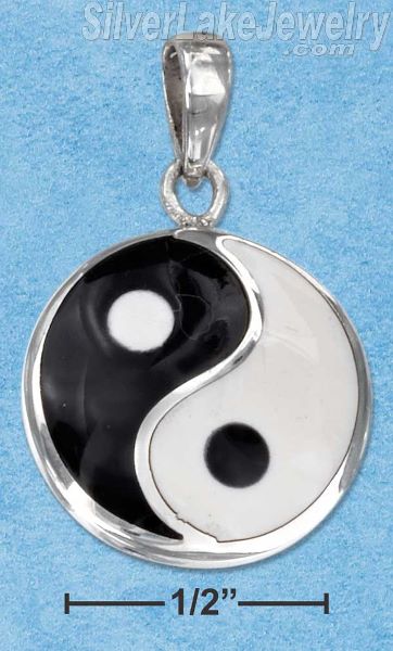 Sterling Silver Yin Yang Charm - Click Image to Close