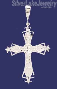 Sterling Silver DC Cross Charm Pendant - Click Image to Close