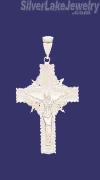 Sterling Silver DC Cross Crucifix Charm Pendant - Click Image to Close