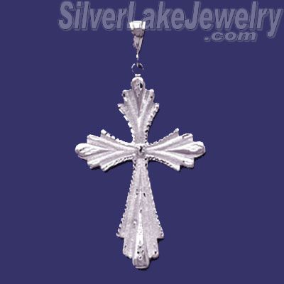 Sterling Silver DC Big Cross Charm Pendant - Click Image to Close