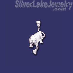 Sterling Silver DC Big Tiger Charm Pendant - Click Image to Close