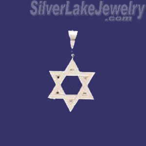 Sterling Silver DC Star of David Charm Pendant - Click Image to Close