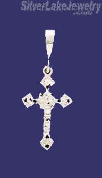 Sterling Silver DC Cross Charm Pendant - Click Image to Close