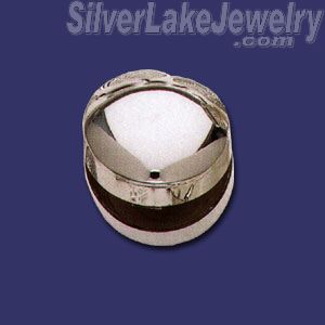 Sterling Silver Round Pill Box - Click Image to Close