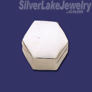 Sterling Silver Hexagonal Pill Box - Click Image to Close