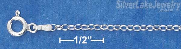 16" Sterling Silver 030 Rolo Chain (2mm) - Click Image to Close