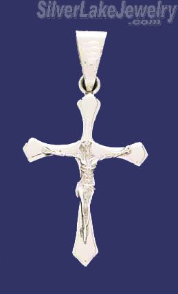 Sterling Silver Cross Crucifix Charm Pendant - Click Image to Close