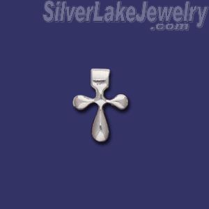 Sterling Silver Cross Charm Pendant - Click Image to Close